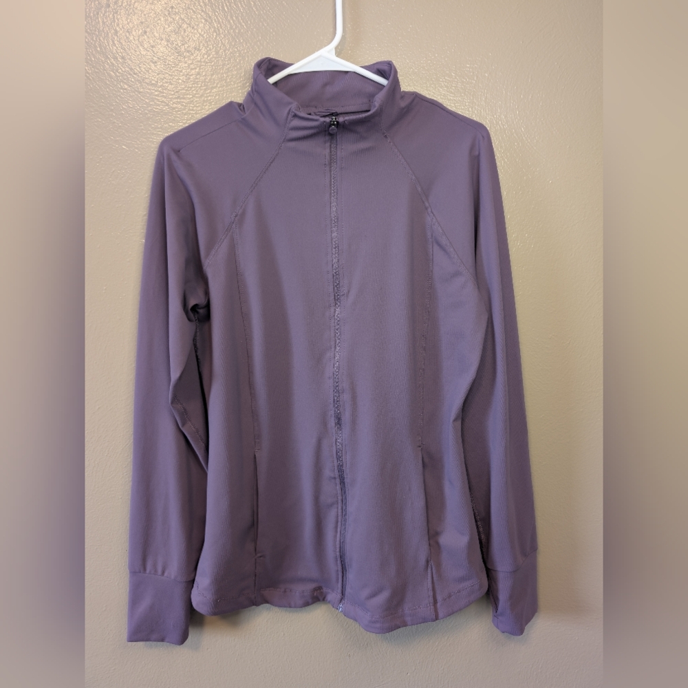 Women’s Athletic Jacket Size Large light purple.